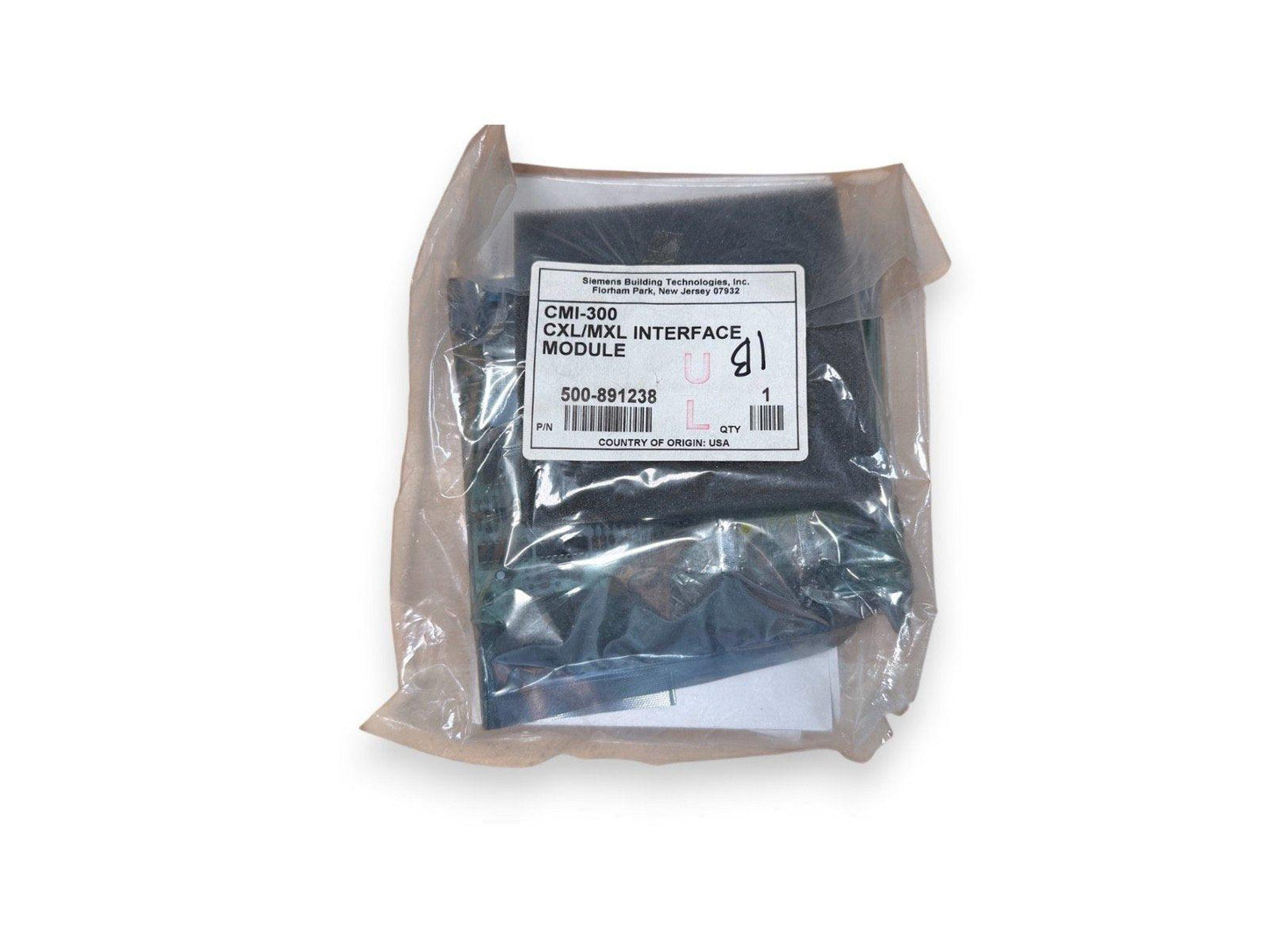 CMI-300 CXL/MXL Interface Module for fire alarm systems, sealed in plastic packaging
