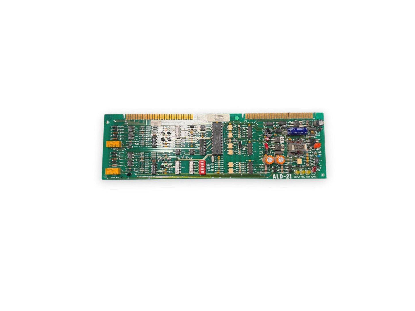 ALD-21 fire alarm control panel circuit board with connectors and components for fire safety systems