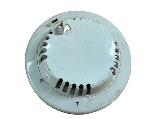 Bosch DS284THC Fire Alarm Detector in white, featuring a circular design with ventilation slots for smoke detection.