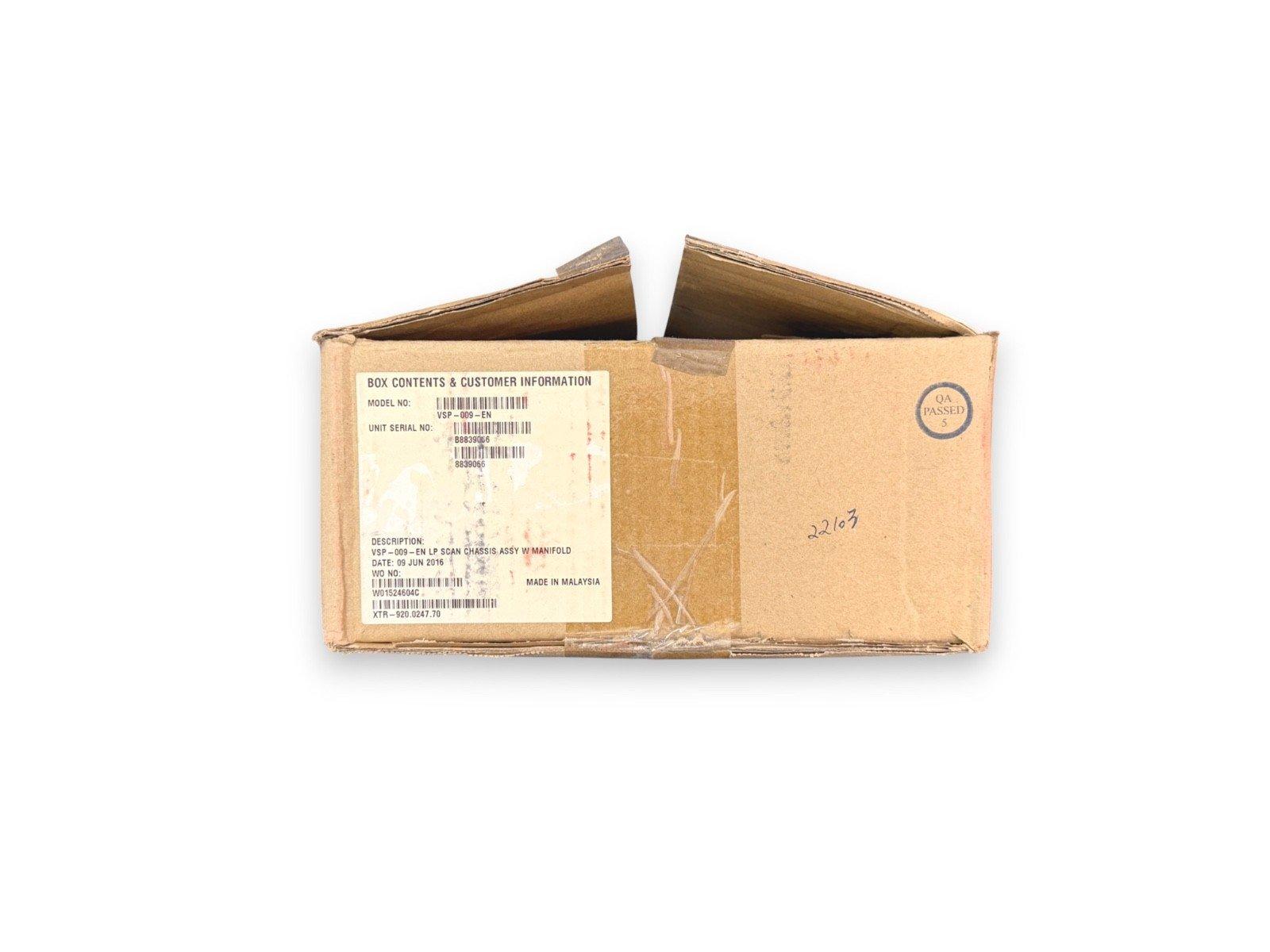 VSP-009-EN LP Scan Chassis Assy w Manifold fire alarm equipment in original box, model VSP-009-EN, made in Malaysia