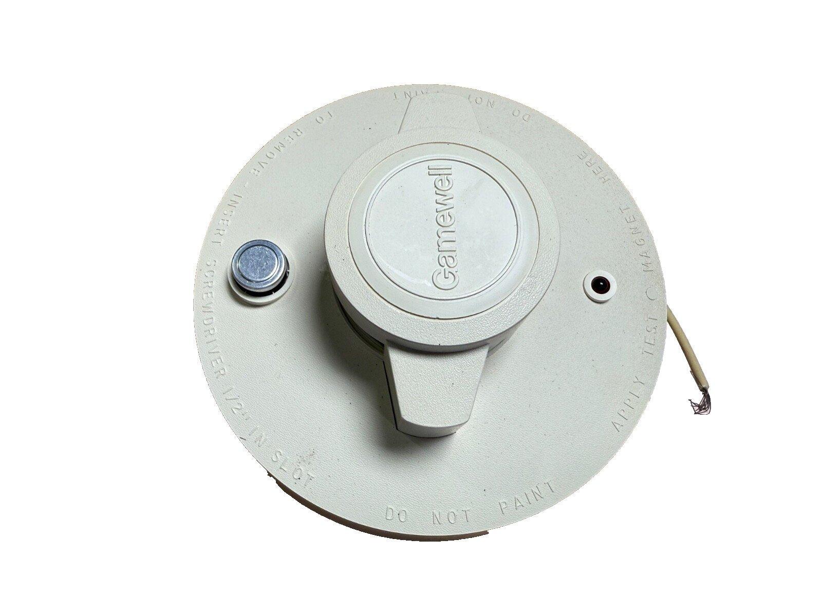 Gamewell fire alarm device with test magnet slot and wiring, used fire safety equipment