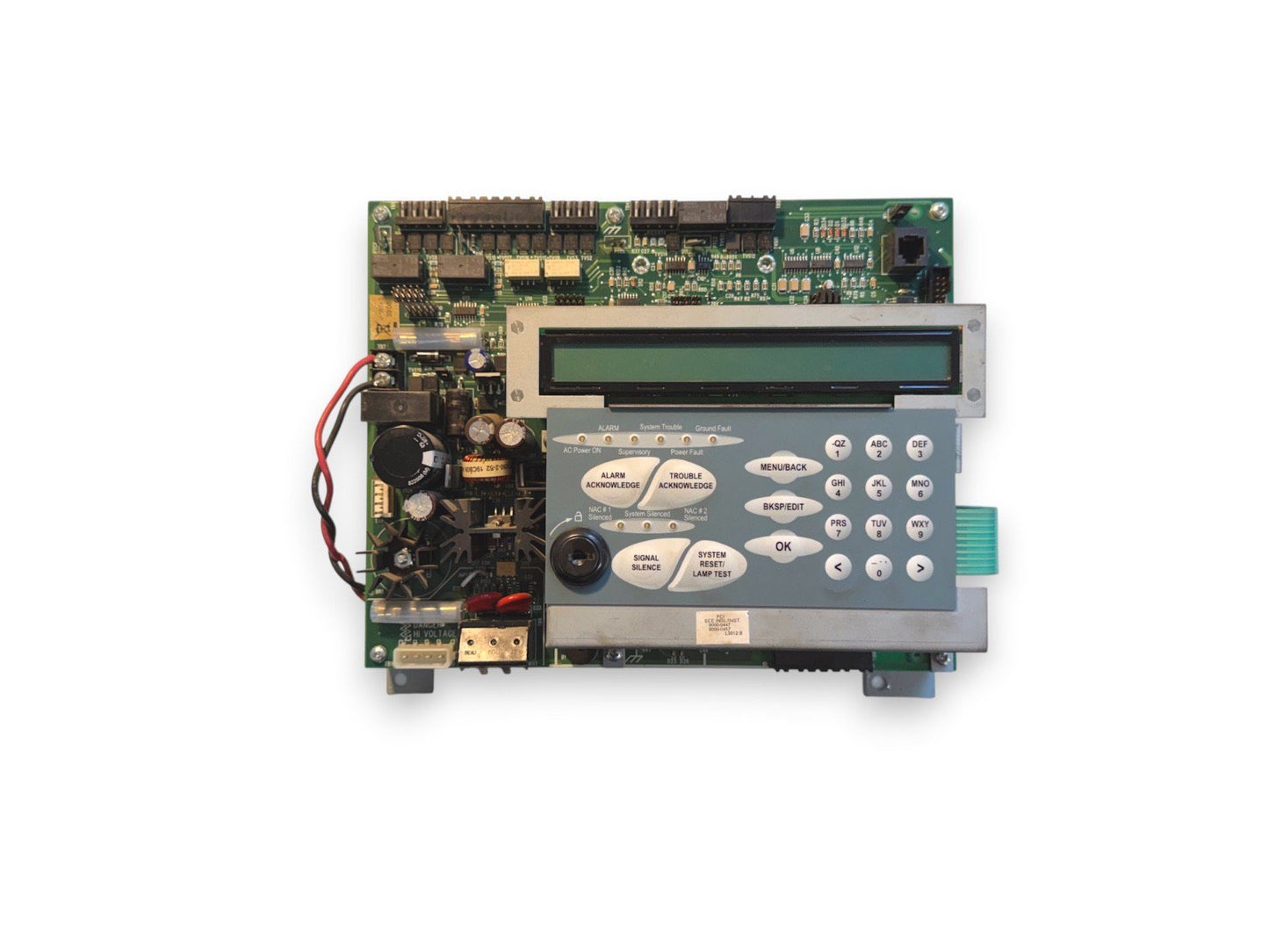 Gamewell-FCI 7100 Fire Alarm Control Panel Main Board w/ Default Passwords