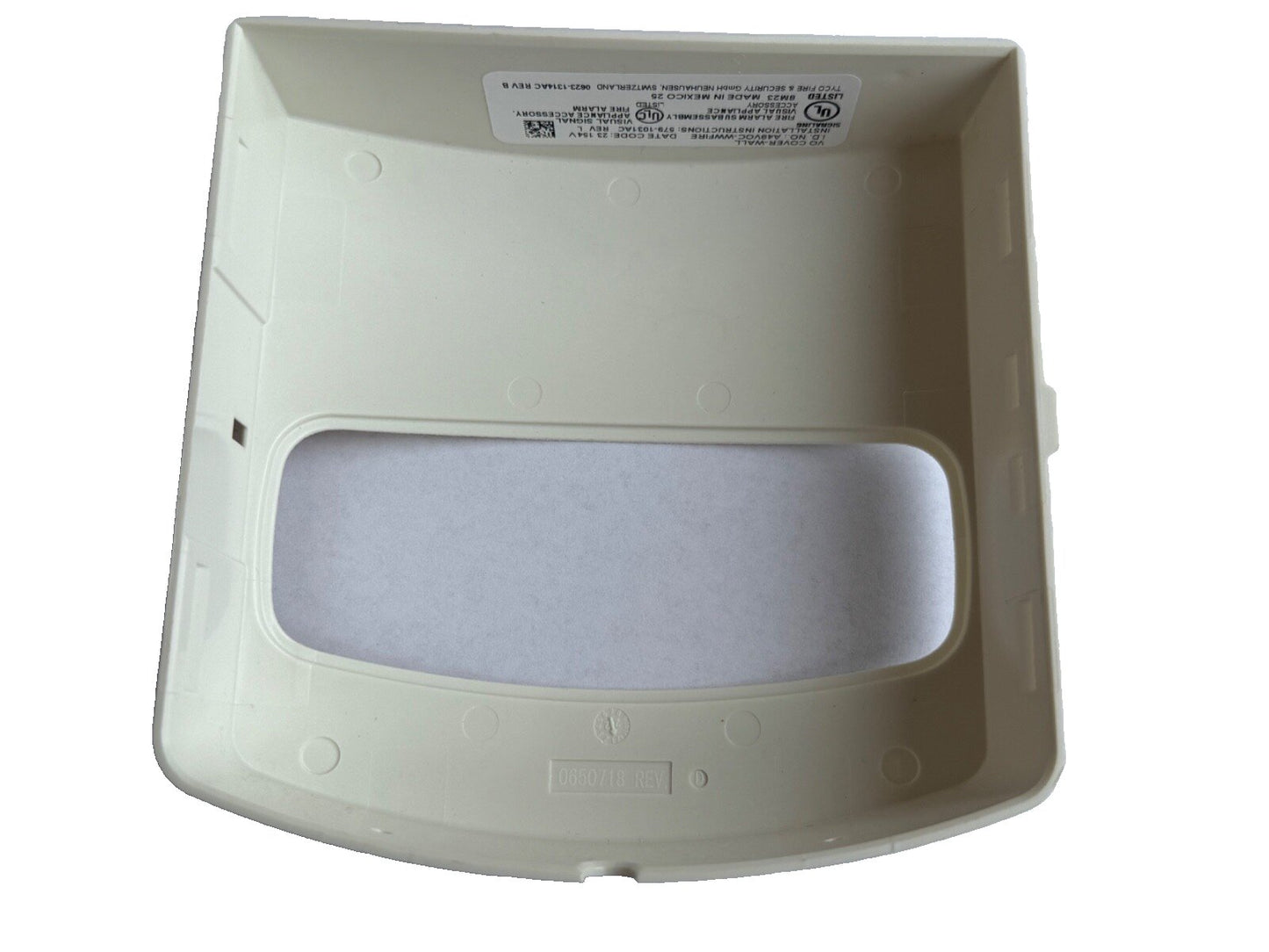 Autocall A49VOC-WWFIRE Fire Alarm TrueAlert ES VO Cover Wall White