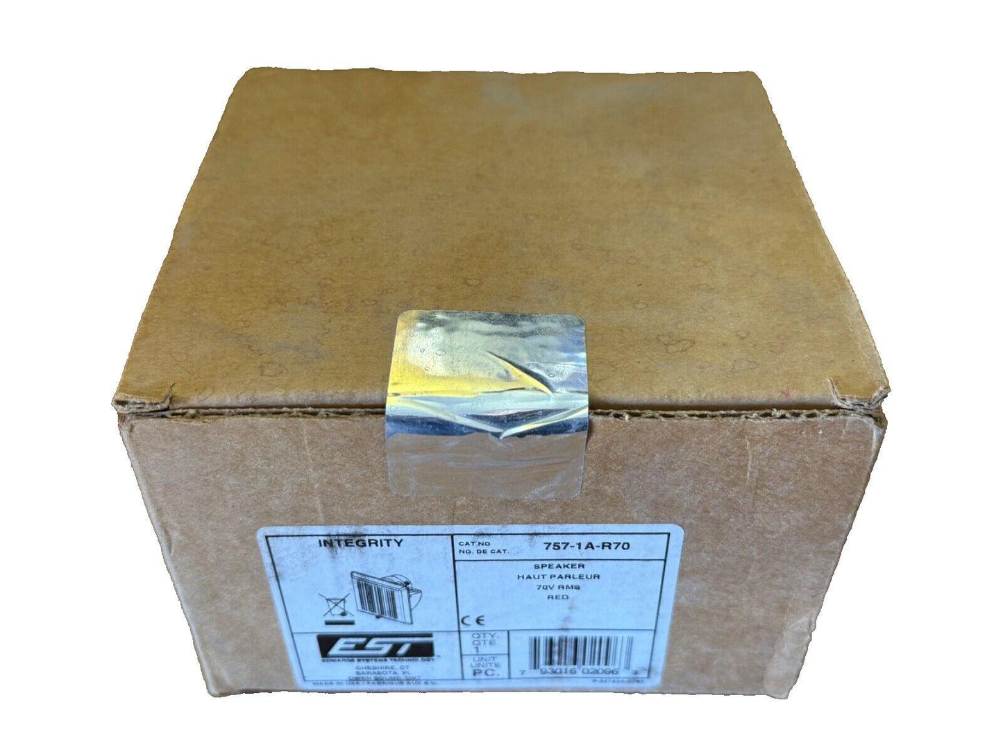 EST Edwards 757-1A-R70 Fire Alarm Speaker Wall Red (NEW IN BOX)