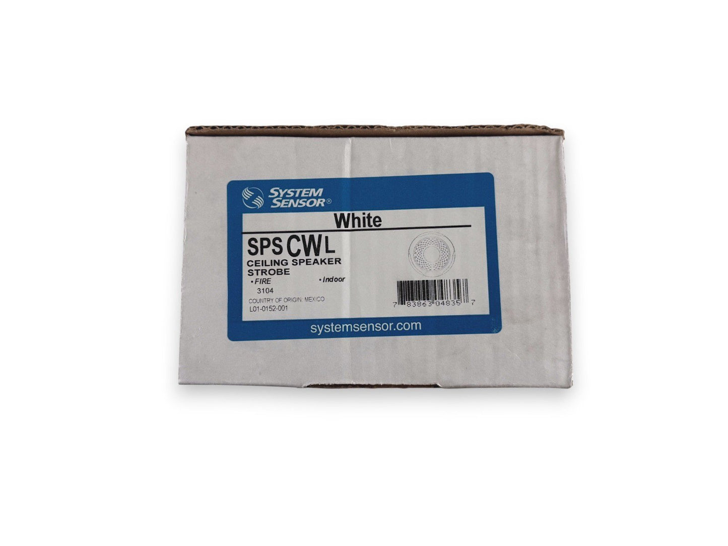 System Sensor SPSCWL Fire Alarm Speaker Strobe Ceiling White (NEW IN BOX)