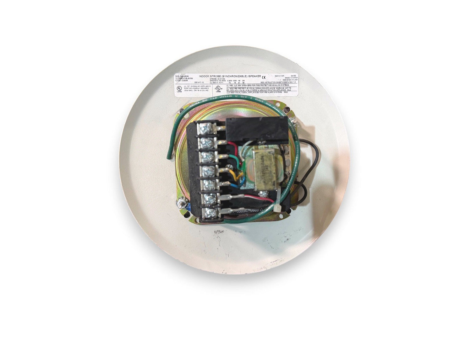 EST Edwards 965-3A-4RW Fire Alarm Speaker Strobe Ceiling White