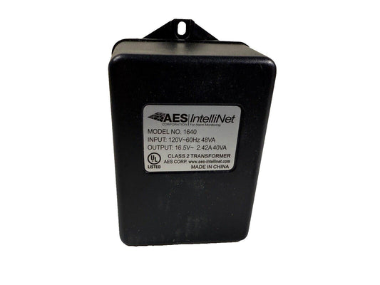 AES IntelliNet Model 1640 Class 2 Transformer for fire alarm systems, UL listed, 120V input