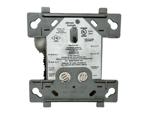 Johnson Controls M300MJ fire alarm monitor module with UL listed signaling, used fire alarm equipment