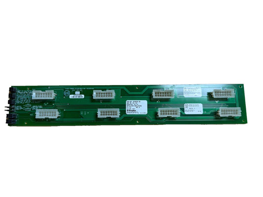 Simplex 4100 Power Distribution Interface board for fire alarm systems, green circuit board with connectors