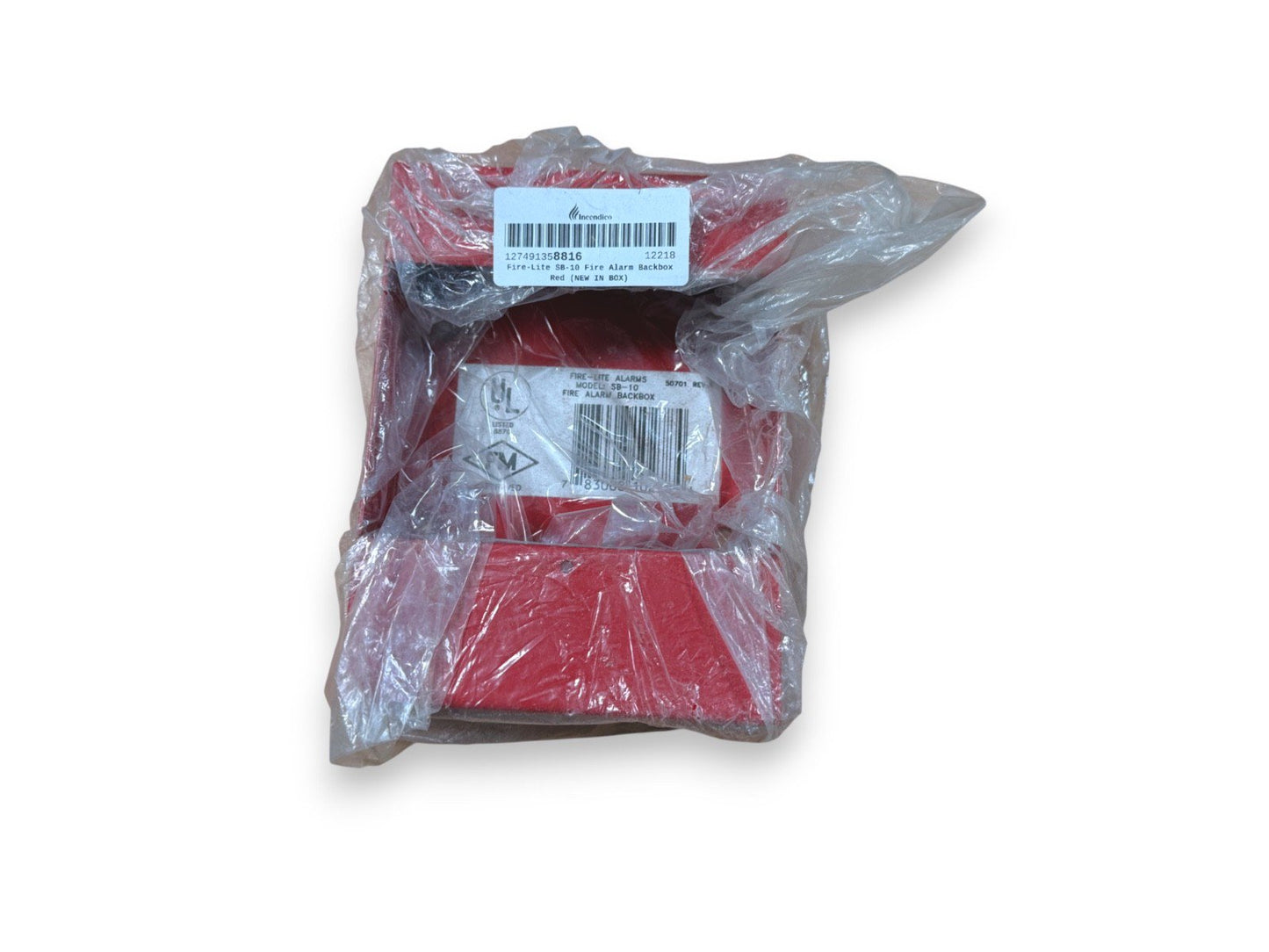 Fire-Lite SB-10 Fire Alarm Backbox Red (NEW IN BOX)
