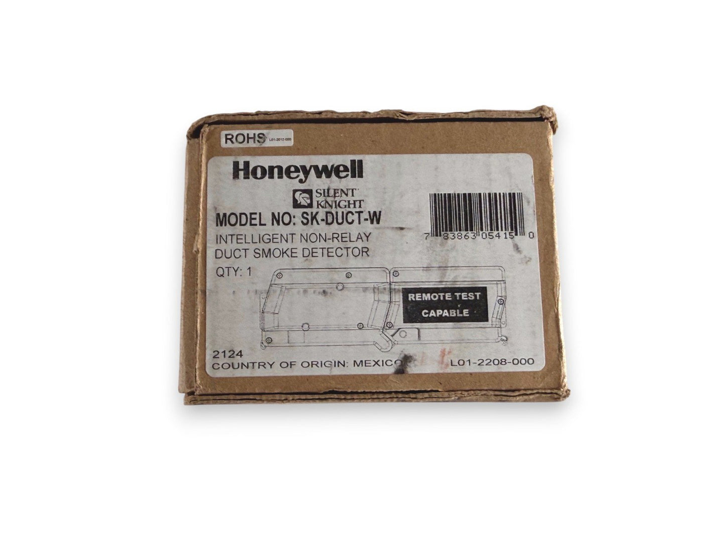 Silent Knight SK-DUCT-W Fire Alarm Duct Smoke Detector Missing Part (NEW IN BOX)