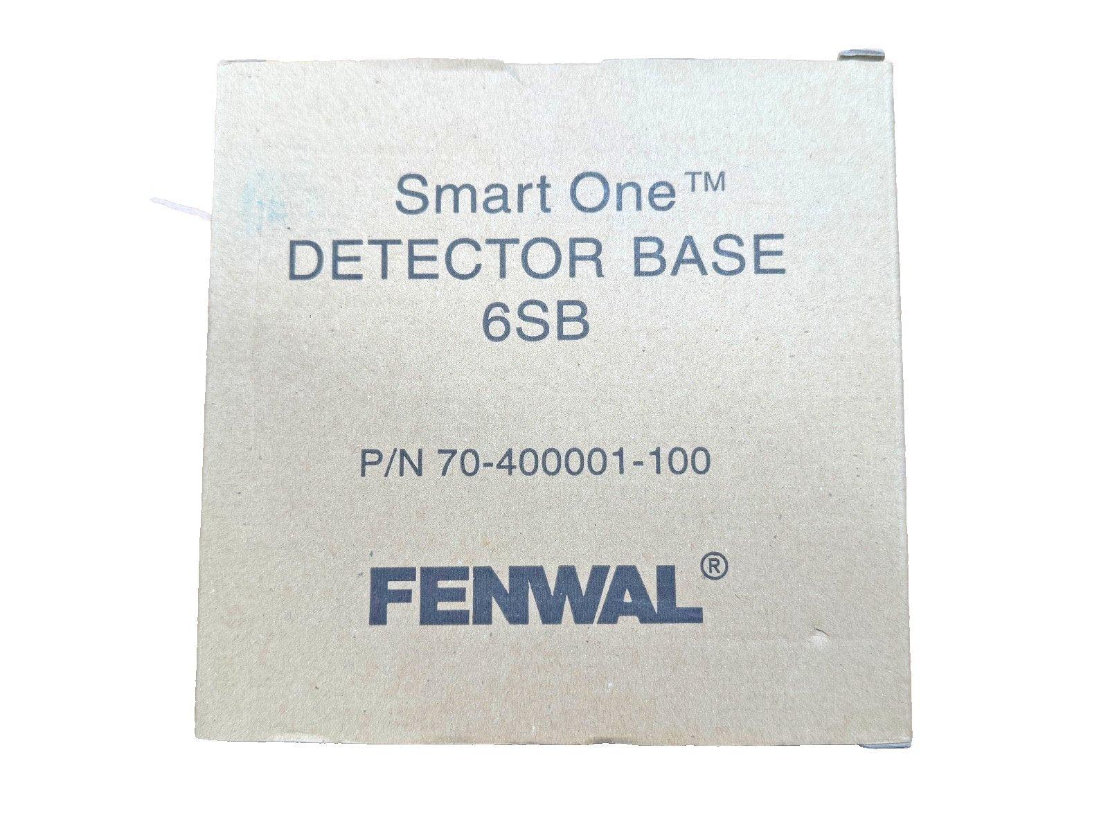 FENWAL Smart One Detector Base 6SB fire alarm component, part number 70-400001-100
