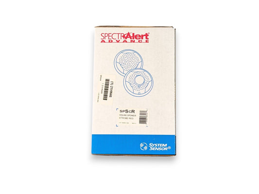 System Sensor SPSCR Fire Alarm Speaker Strobe Ceiling Red (NEW IN BOX)