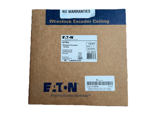 Eaton Wheelock STRC 127477 Fire Alarm Strobe Ceiling Red (NEW IN BOX)