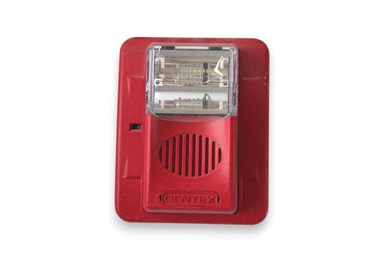 Gentex GEC3-24WR Fire Alarm Horn Strobe Wall Red