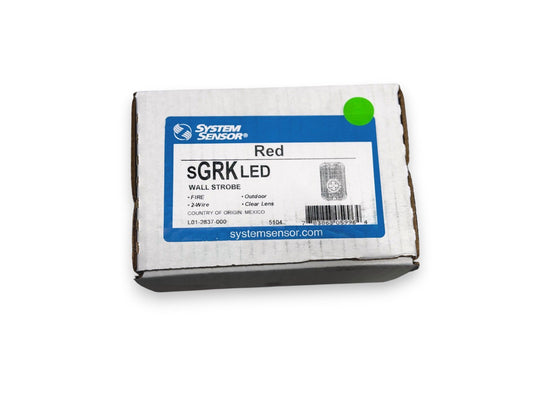 System Sensor SGRKLED Fire Alarm Horn Strobe Wall Red Outdoor (NEW IN BOX)