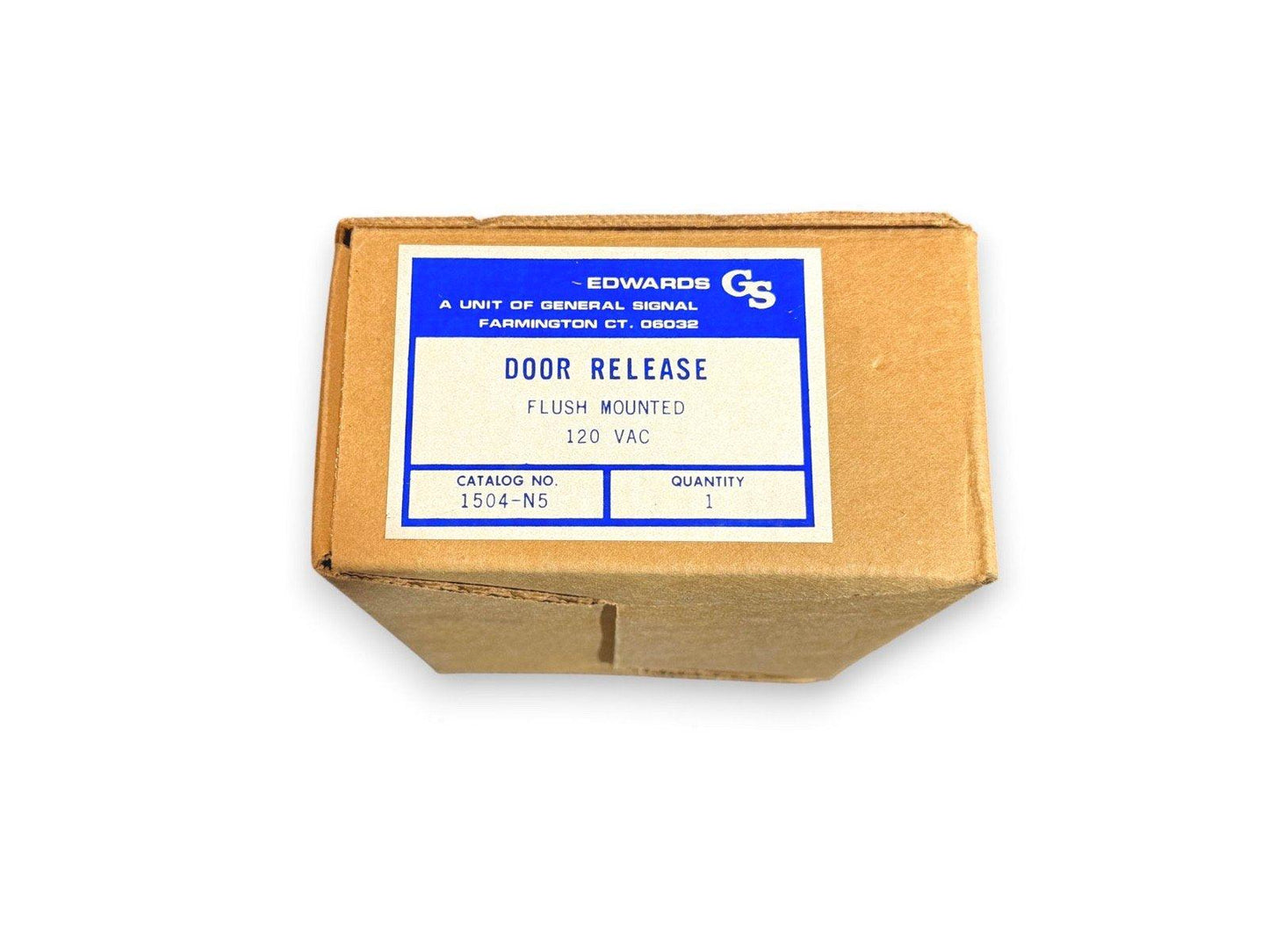 Edwards flush mounted door release 120 VAC fire alarm component in original box