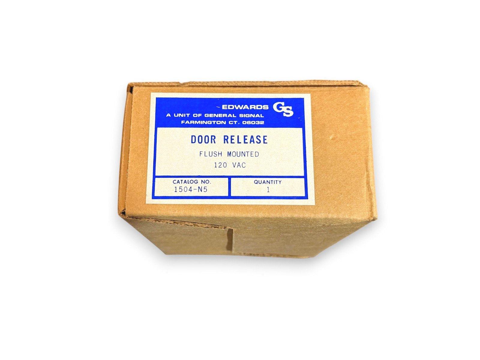Edwards flush mounted door release 120 VAC fire alarm component in original box