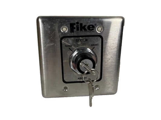 Fike 10-1642 Fire Alarm Release System Normal Abort Switch with Keys Fike