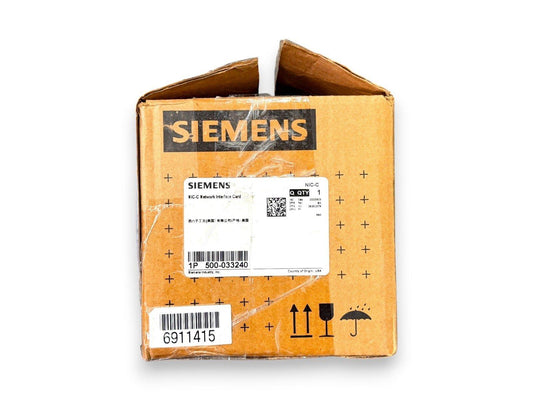 Siemens NIC-C Network Interface Card in original packaging, fire alarm system component