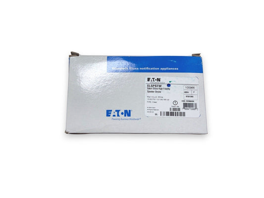 Eaton Wheelock ELSPSTW 100966 Fire Alarm Speaker Strobe Wall White (NEW IN BOX)
