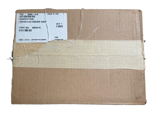 RS232/2120 Modem Assembly in cardboard box, part no. 0565415, made in USA, fire alarm equipment