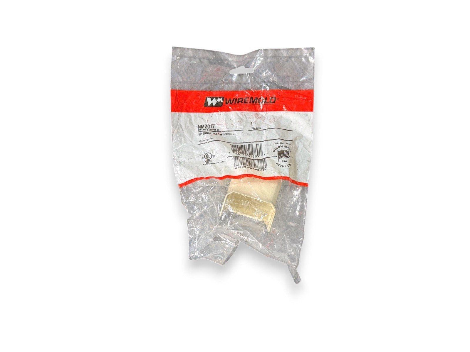 Wiremold NM2017 internal elbow for fire alarm wiring, packaged new