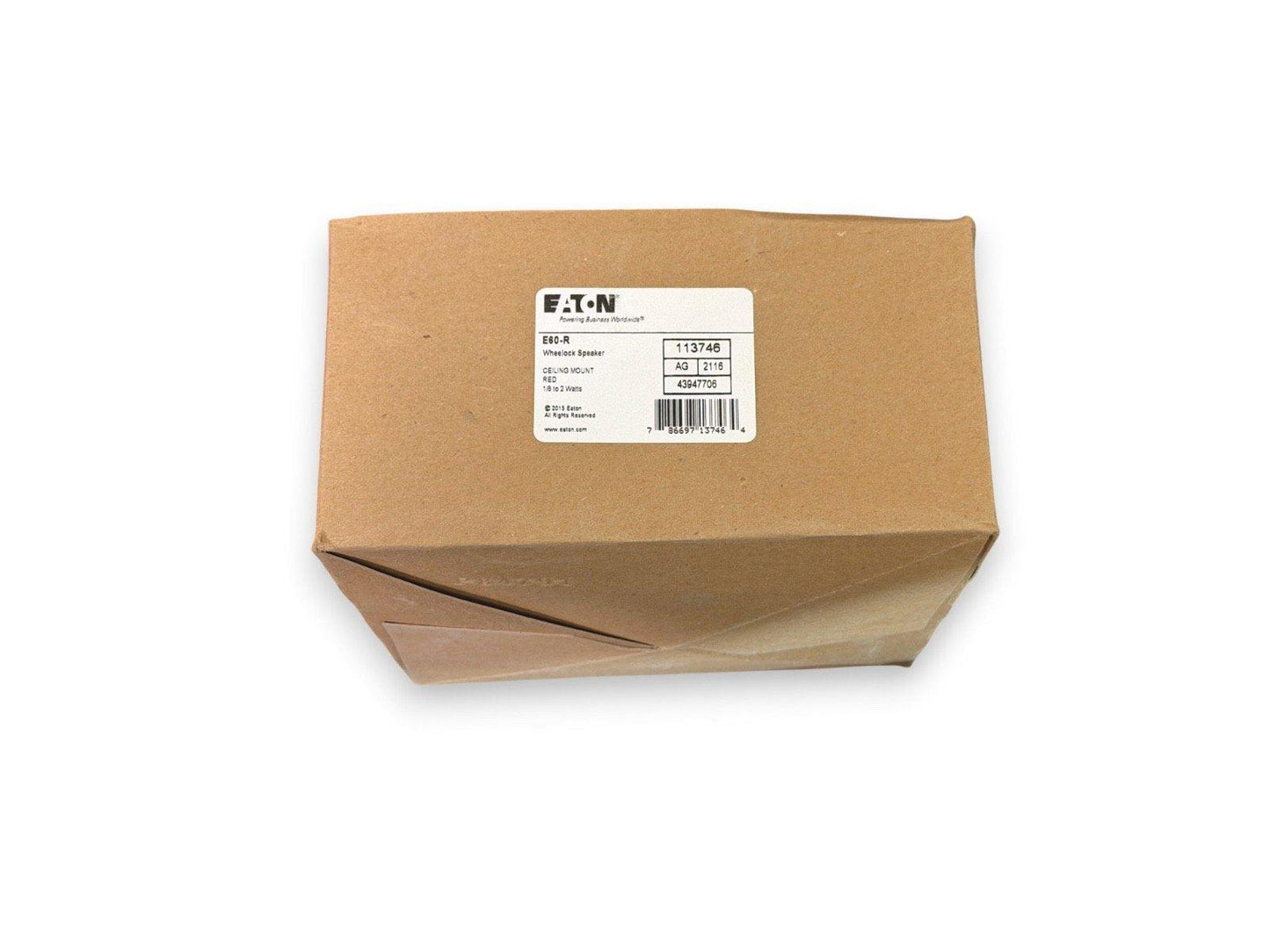Eaton E60-R Wheelock ceiling mount fire alarm speaker in original packaging