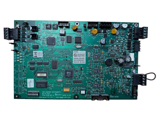 Fire alarm control panel circuit board with UL listed signal device sub-assembly, made in USA