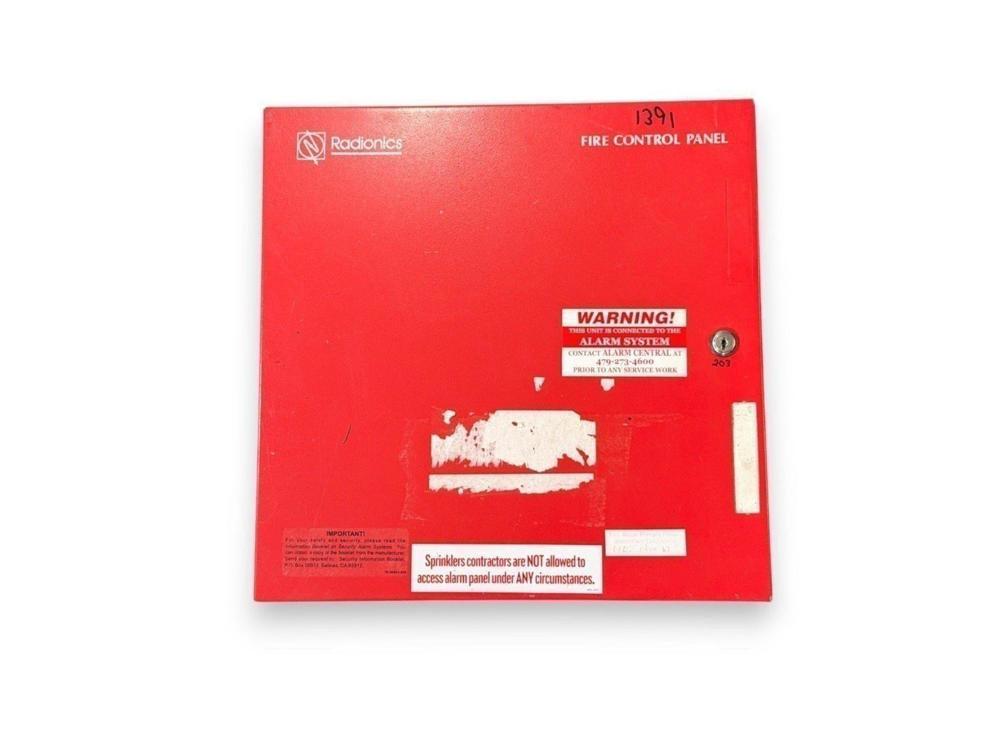 Bosch B9512G Fire Alarm Control Panel with Cabinet - PASSWORD UNKNOWN