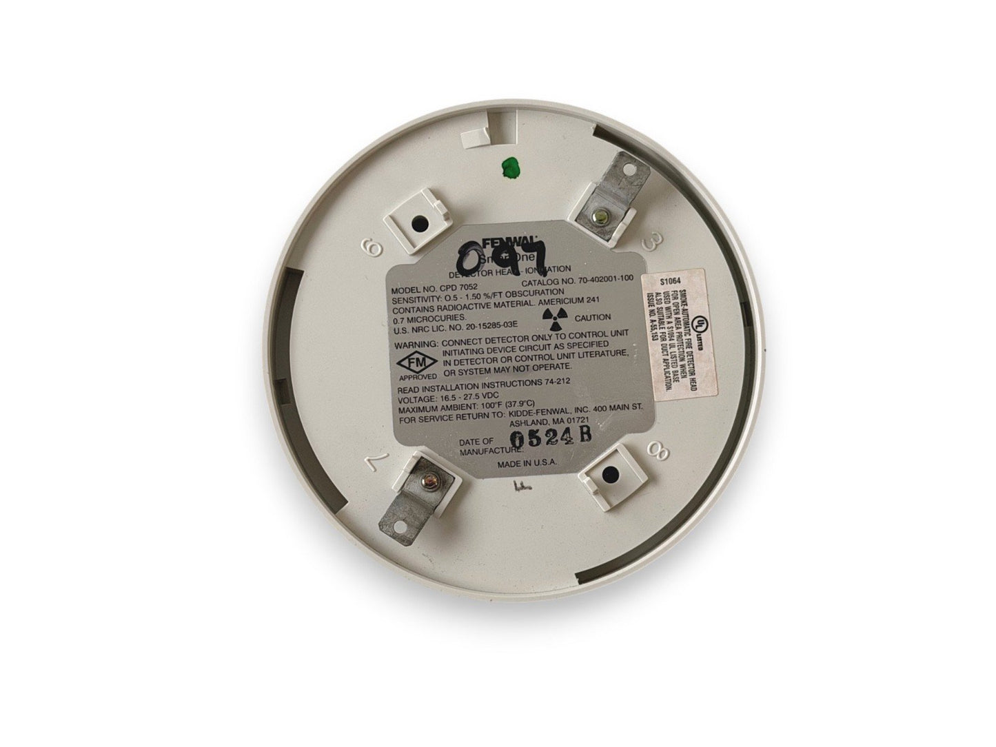 Kidde-Fenwal 70-402001-100 CPD-7052 Smoke Detector Head