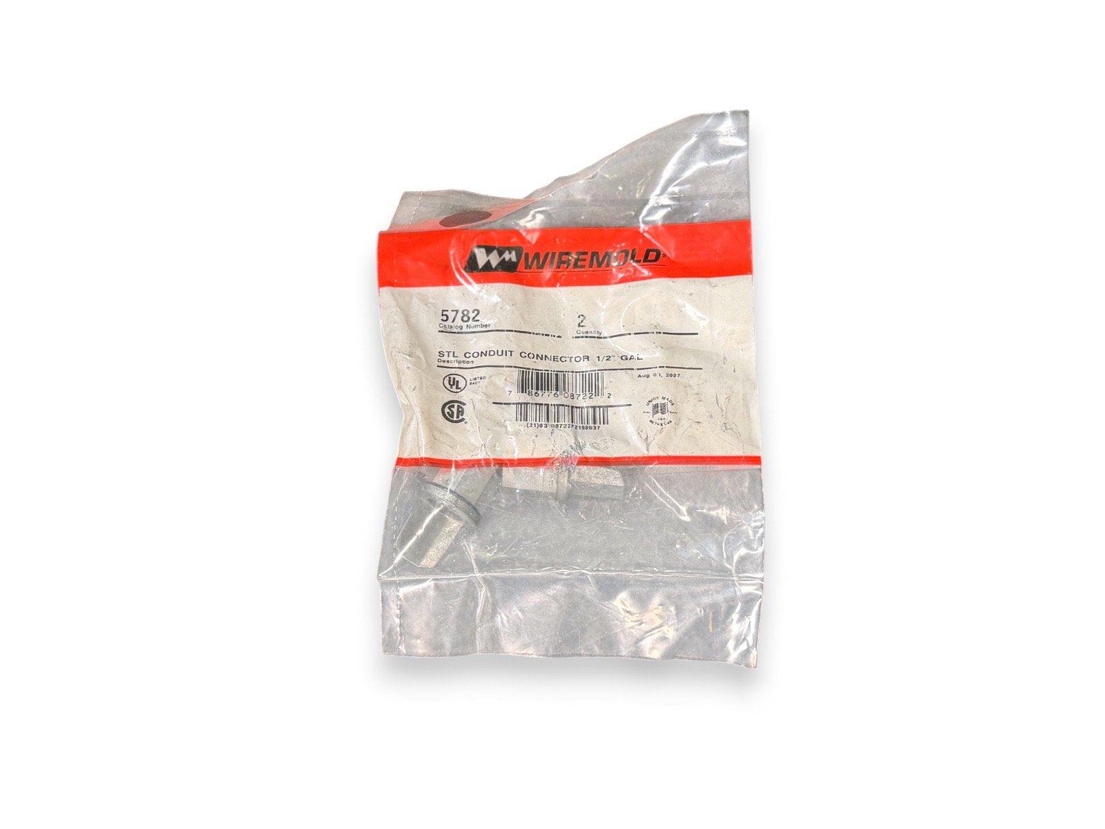 Wiremold 5782 STL conduit connector 1/2" galvanized, fire alarm equipment part in sealed packaging