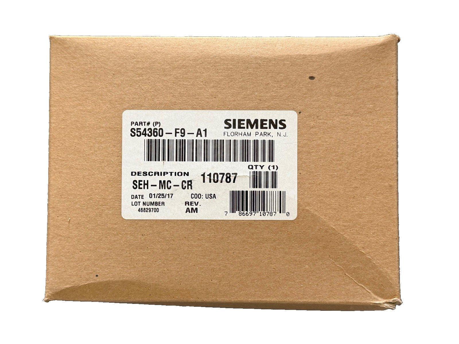 Siemens fire alarm control panel SEH-MC-CR in original packaging, part # S54360-F9-A1