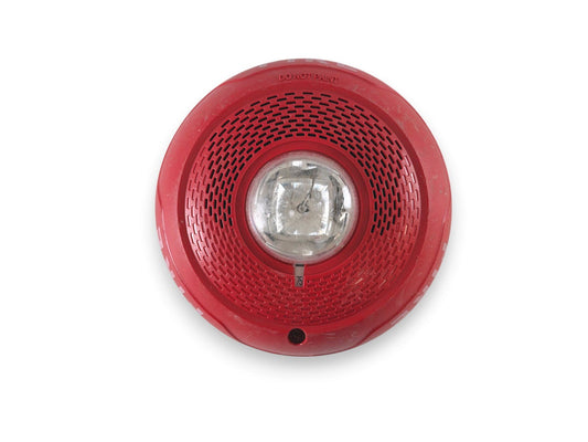 System Sensor SPSCRL Fire Alarm Speaker Strobe Ceiling Red