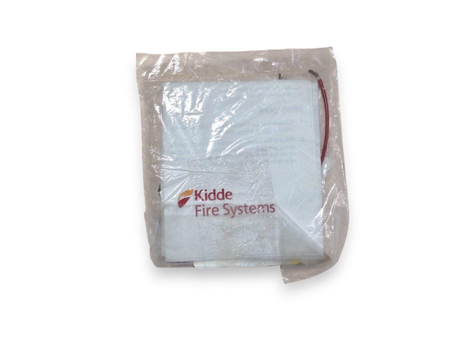Kidde Fire Systems fire alarm component in sealed packaging, ready for installation or replacement.