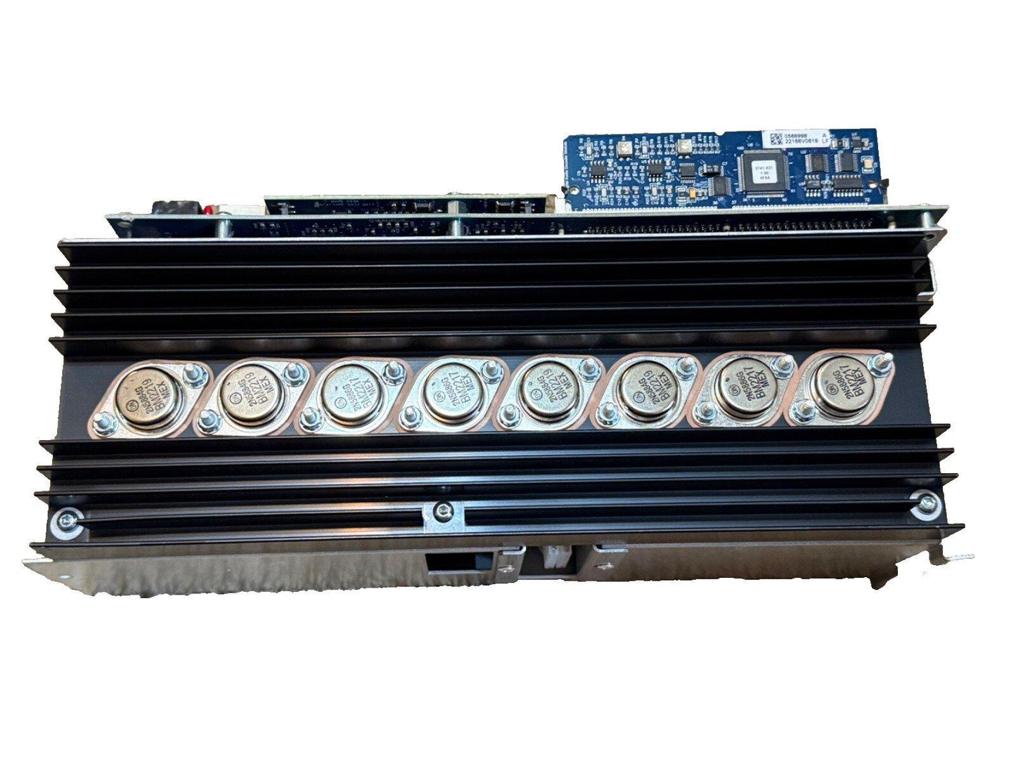Fire alarm control panel with circuit board and heat sink, used fire alarm equipment