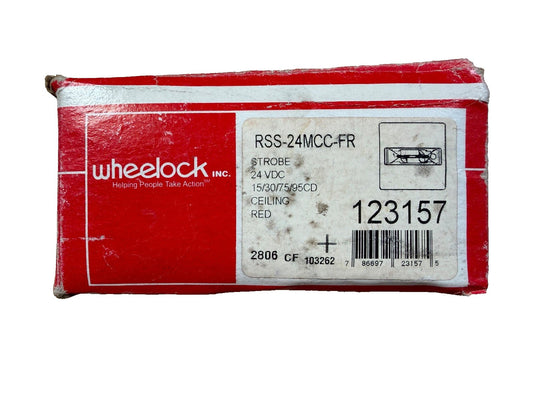 Eaton Wheelock RSS-24MCC-FR Fire Alarm Strobe Ceiling Red (NEW IN BOX)