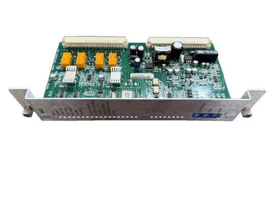 Fire alarm control panel circuit board with DLC module and indicator labels for Class A wiring