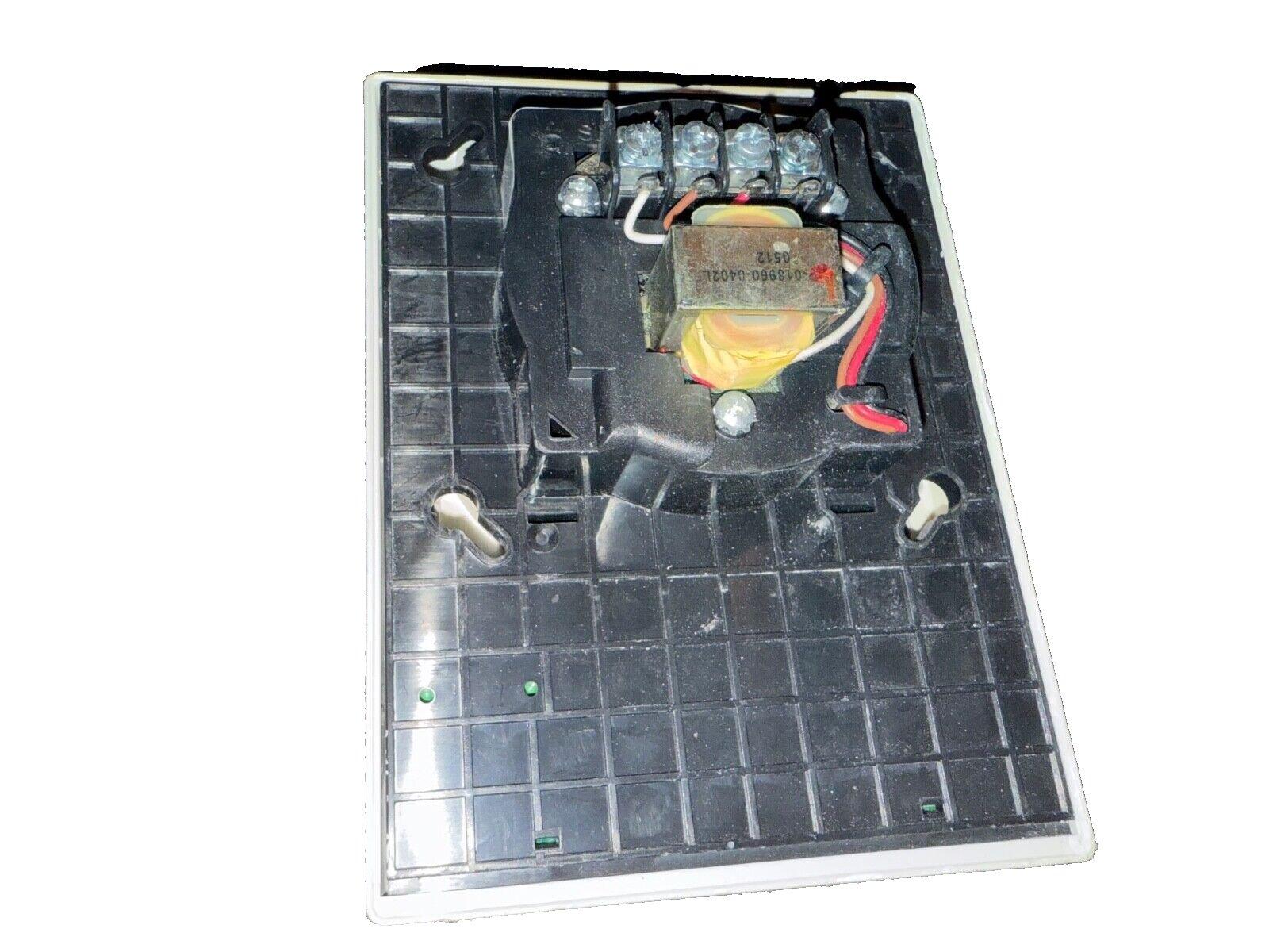 Fire alarm control panel circuit board with transformer and wiring terminals