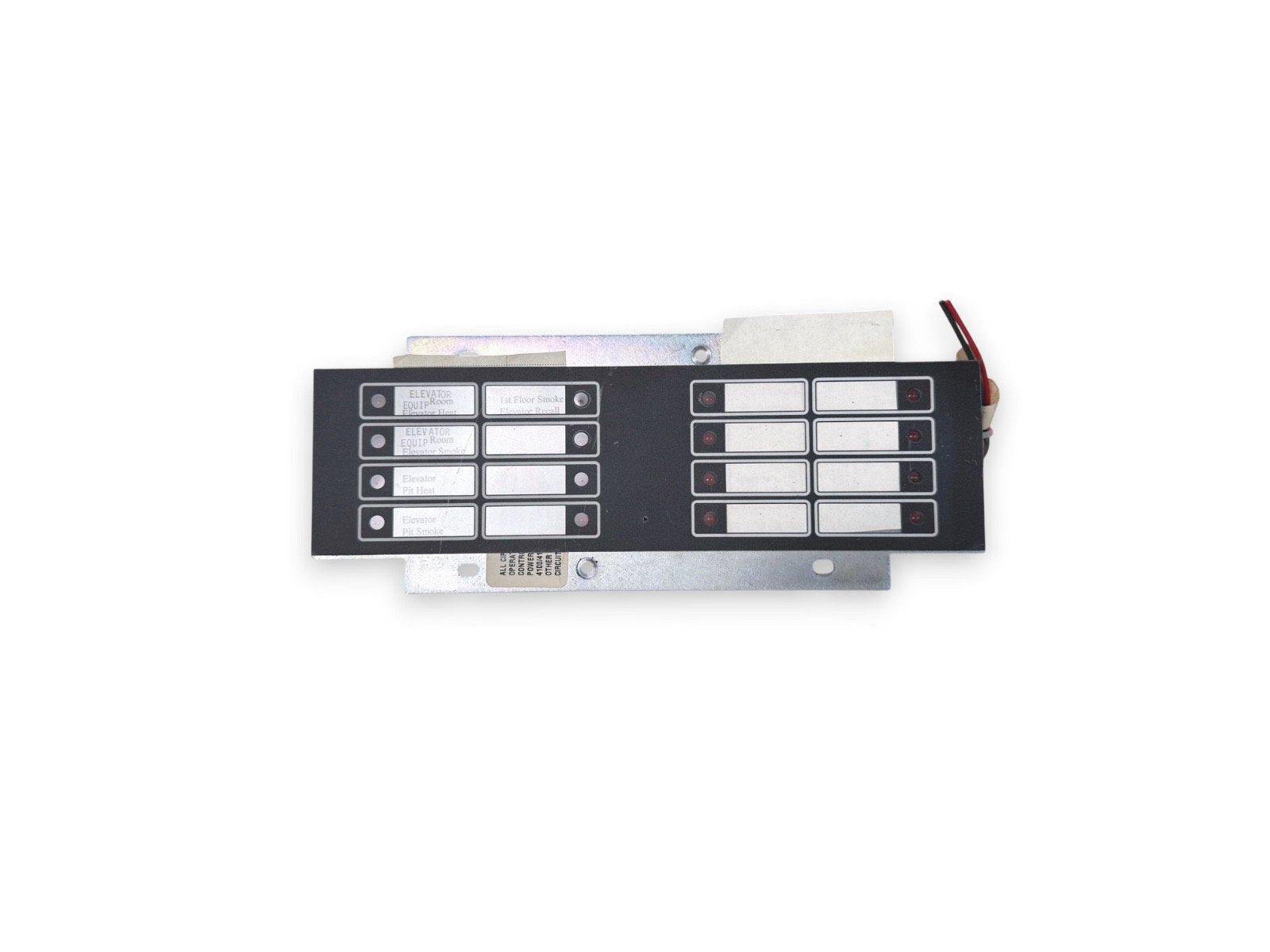 Fire alarm control panel with elevator and smoke zone indicators for commercial safety systems