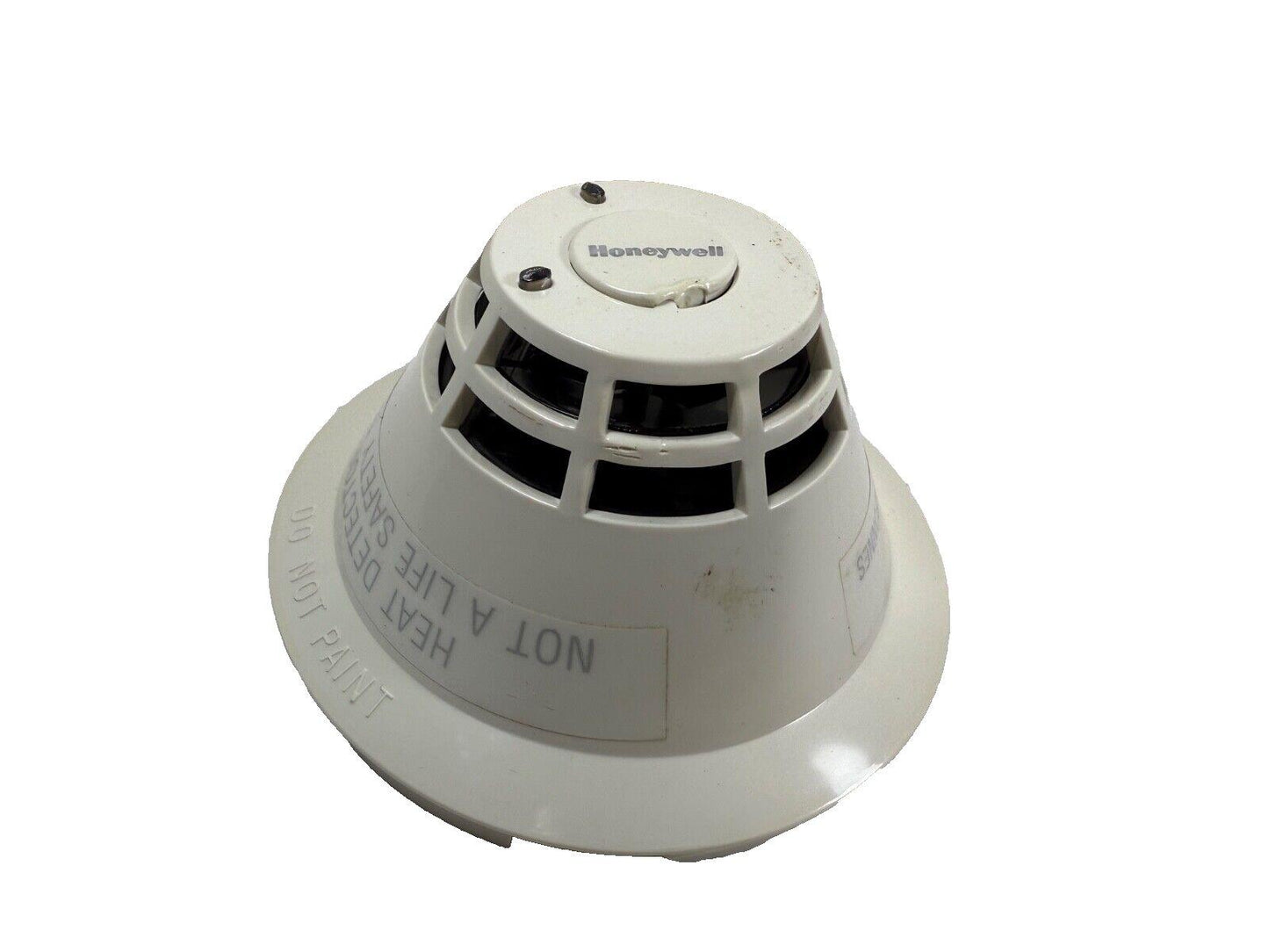 Honeywell smoke detector for fire alarm systems, white ceiling-mounted safety device