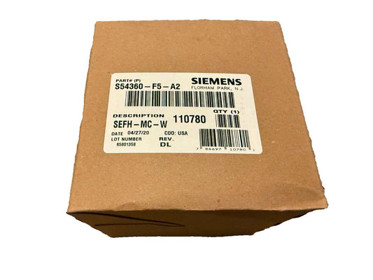 Siemens SEFH-MC-W fire alarm control module in original packaging, part # S54360-F5-A2