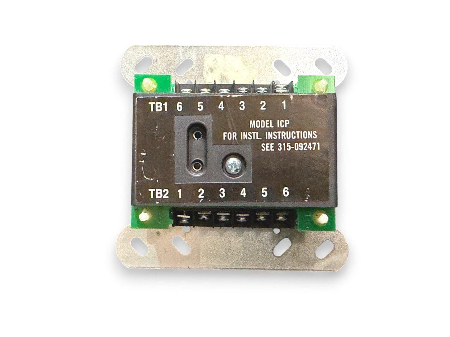 Model ICP fire alarm control module with terminal blocks TB1 and TB2 for installation