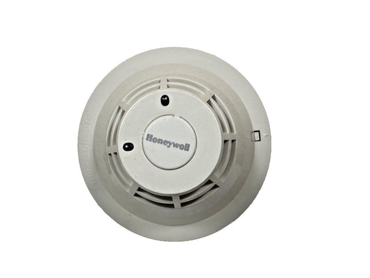 Honeywell smoke detector for fire alarm systems, white ceiling-mounted safety device