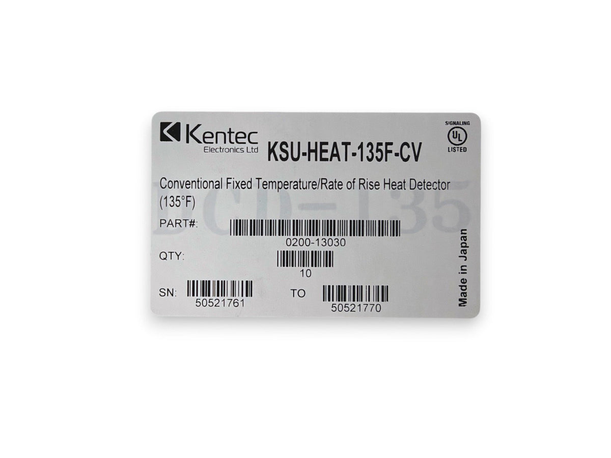 Hochiki DCD-135 Heat Detector (Kentec KSU-HEAT-135F-CV) (NEW IN BOX)