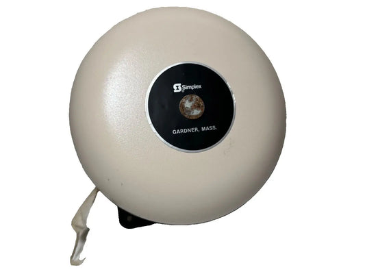Simplex 2901-9061 Fire Alarm 6" Bell Beige White (NEW IN BOX) Simplex