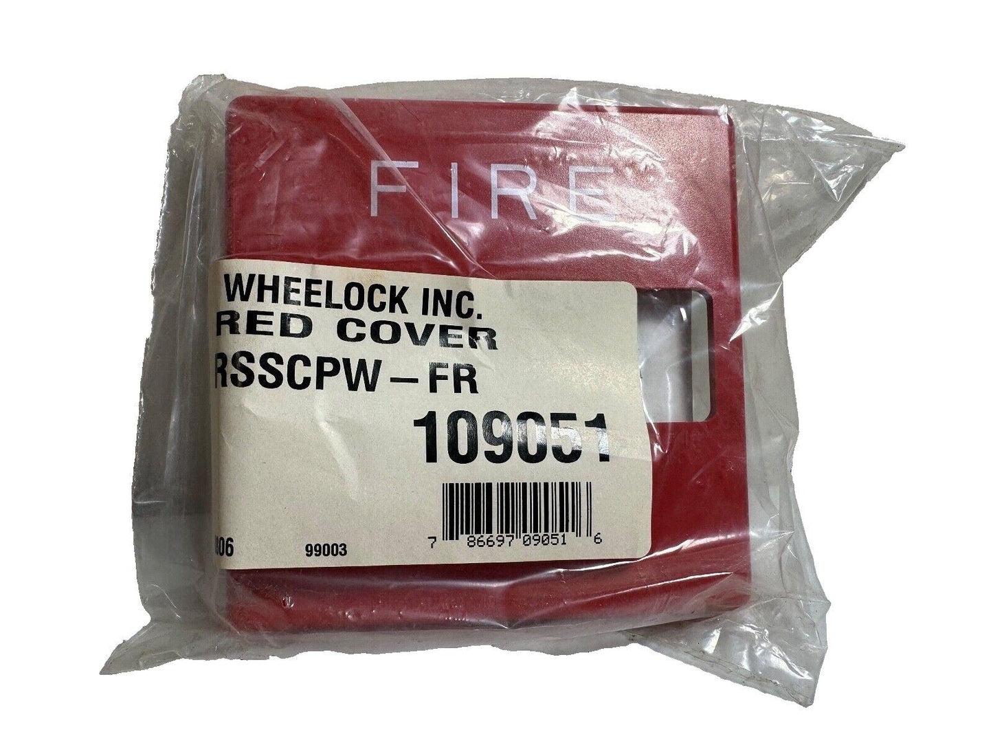 Wheelock RSSCPW-FR RSS Fire Alarm Strobe Cover Red (NEW IN BOX)