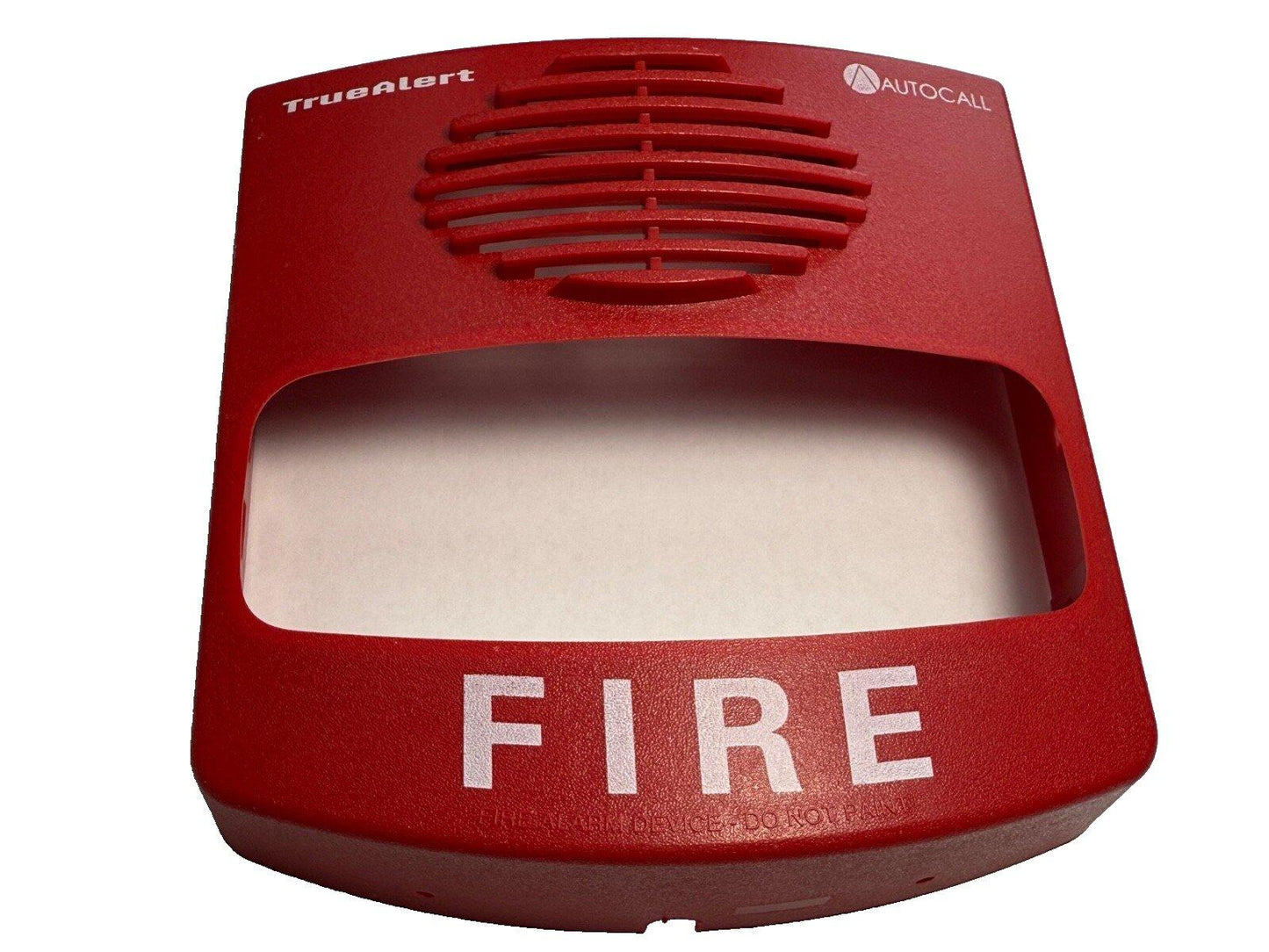 Autocall A49CMTVC-WRFIRE Fire Alarm Multi-tone Audible/Visible Cover Wall Red